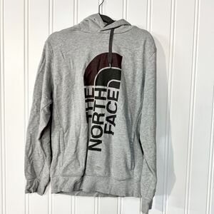 THE NORTH FACE Sweater Mens Size Medium‎ Hooded Grey Long Sleeve Cotton Graphic